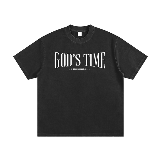 3XL BIG & TALL Heavyweight Vintage Washed Frayed T-Shirt