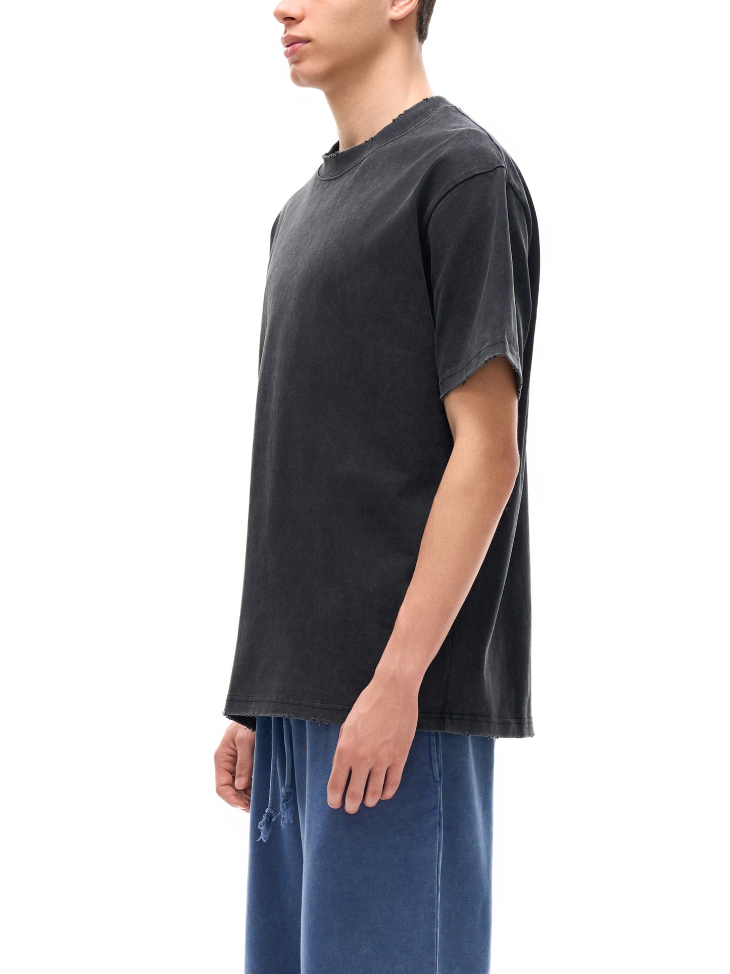 3XL BIG & TALL Heavyweight Vintage Washed Frayed T-Shirt