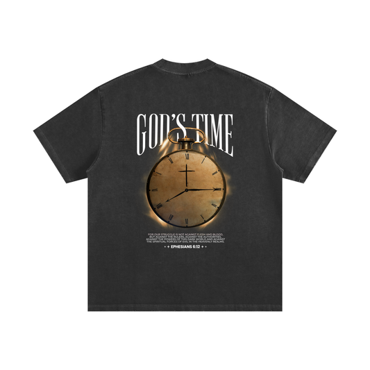 3XL BIG & TALL Heavyweight Vintage Washed Frayed T-Shirt