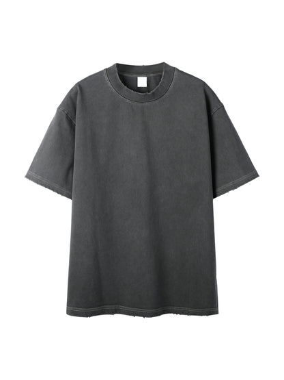 3XL BIG & TALL Heavyweight Vintage Washed Frayed T-Shirt